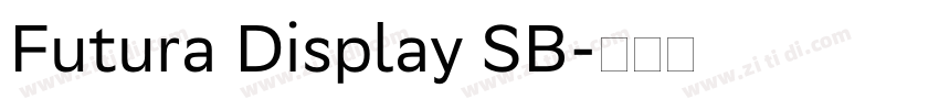 Futura Display SB字体转换